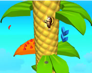 Monkey bounce Helix Jump HTML5 játék