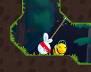 Rabbit samurai 2 Helix Jump HTML5 játék